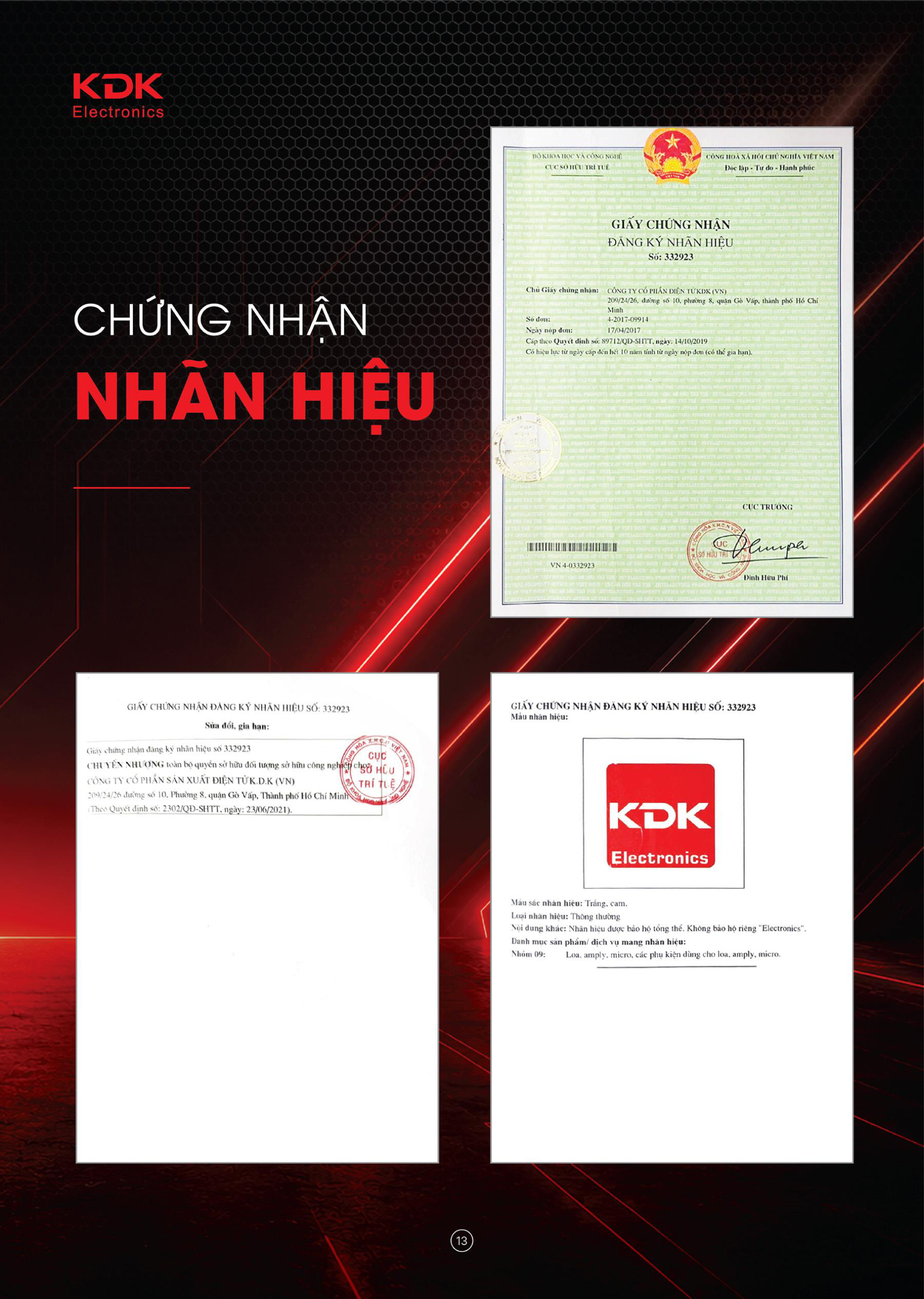 GIẤY CHỨNG NHẬN ĐĂNG KÝ NHÃN HIỆU (Số 332923)